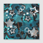 Grunge star pattern, playful children's design. (Front)