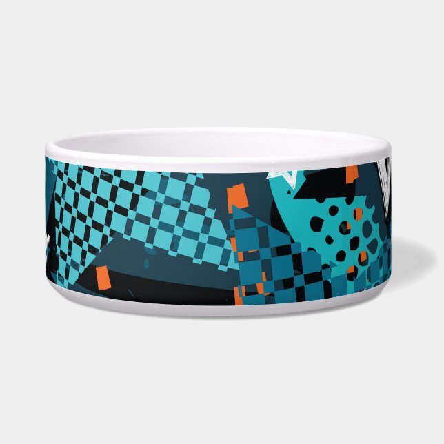 Grunge star pattern, playful children's design. bowl (Front)