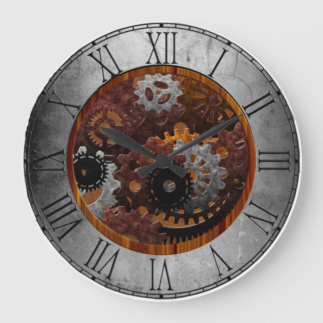 Grunge Steampunk Clocks and Gears (Front)