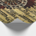 Grunge Steampunk Clocks and Gears Wrapping Paper | Zazzle