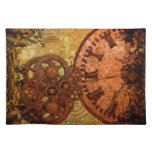 Grunge Steampunk Gear And Clock Placemat at Zazzle