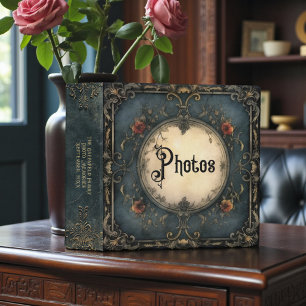 Grunge Steampunk Victorian Family Photo Album 3 Ring Binder