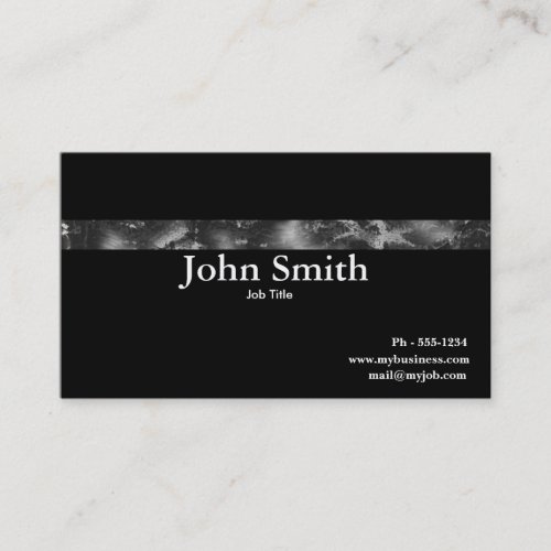 Grunge Steel  business card