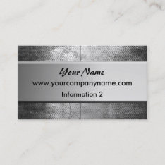 Grunge Steel Metal Business Cards at Zazzle