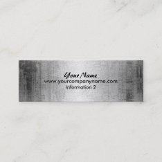 Grunge Steel Metal Look Business Cards at Zazzle
