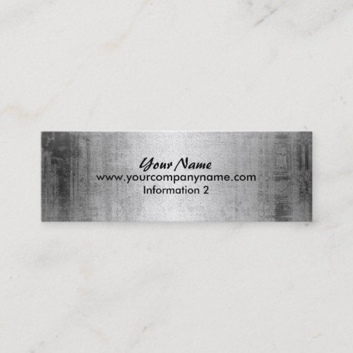 Grunge Steel Metal Look Business Cards