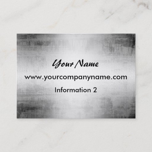 Customizable Grunge Steel Metal Look Business Cards Business Card