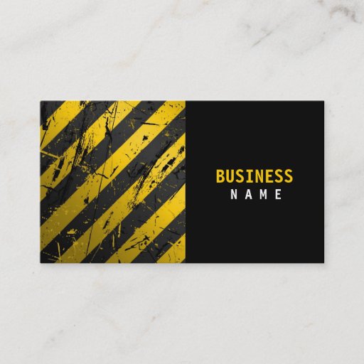 Customizable Grunge Stripes Business Card