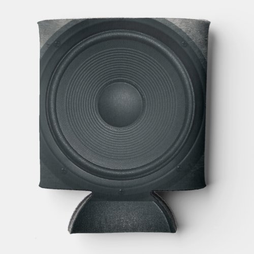 Grunge style audio speaker background can cooler