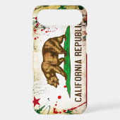 Grunge Style California Flag Case-Mate iPhone Case (Back)