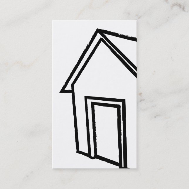 grunge style house : real estate business card (Front)