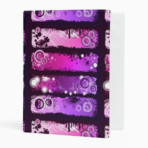 Grunge Style Music Banner 3 Mini Binder