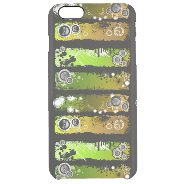 Grunge Style Music Banner Uncommon iPhone Case (Back)