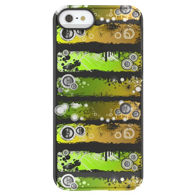 Grunge Style Music Banner Uncommon iPhone Case (Back)