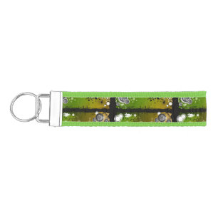 Grunge Style Music Banner Wrist Keychain