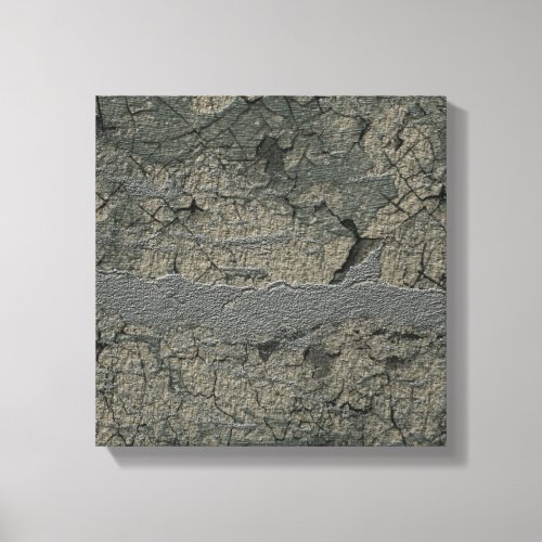 Grunge Style Textured Earth Art Beautiful Canvas Print