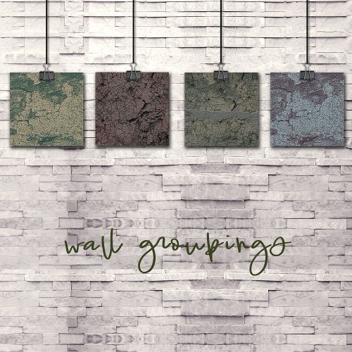Grunge Style Textured Rock Painting Canvas Print