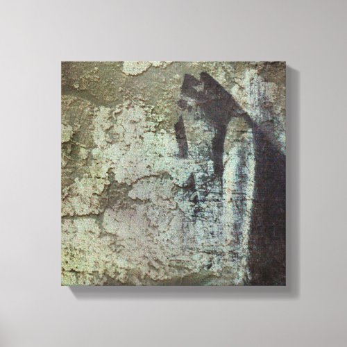 Grunge Style Textured Stone Earthy Colors Canvas Print
