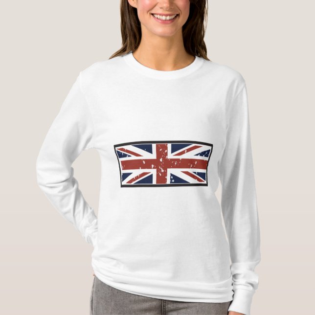 Grunge Style Union Jack T-Shirt (Front)