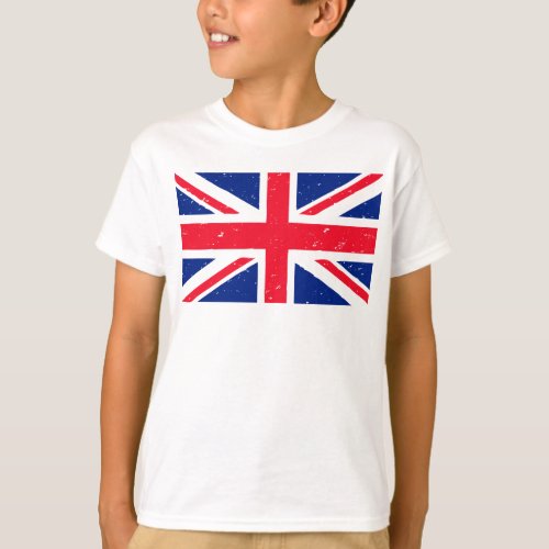 Grunge style Union Jack T_Shirt