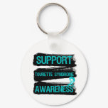 Grunge - Support Tourette Syndrome Awareness Keychain