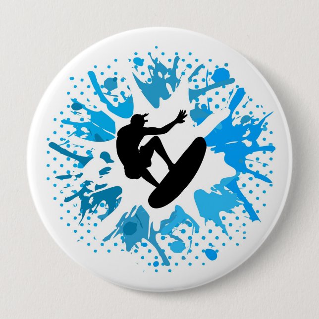 Grunge surfer button (Front)