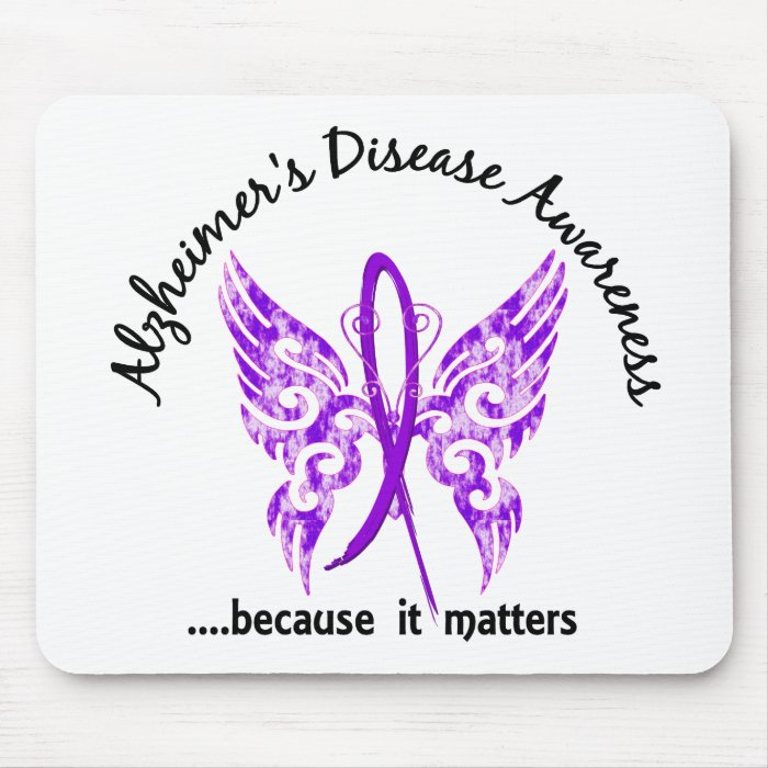 Grunge Tattoo Butterfly 6.1 Alzheimer's Disease Mousepad