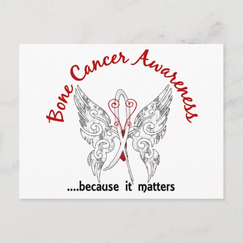 Grunge Tattoo Butterfly 61 Bone Cancer Postcard