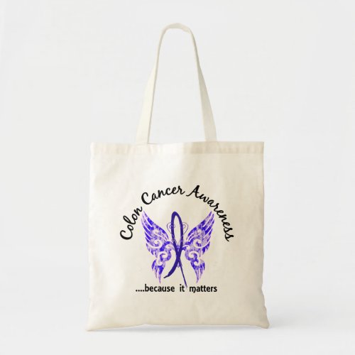 Grunge Tattoo Butterfly 61 Colon Cancer Tote Bag