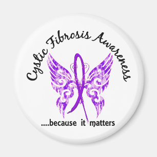 Grunge Tattoo Butterfly 6.1 Cystic Fibrosis Magnet