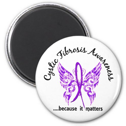 Grunge Tattoo Butterfly 61 Cystic Fibrosis Magnet