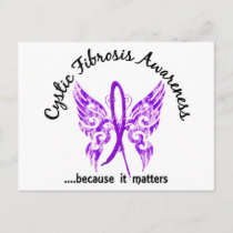 Grunge Tattoo Butterfly 6.1 Cystic Fibrosis Postcard