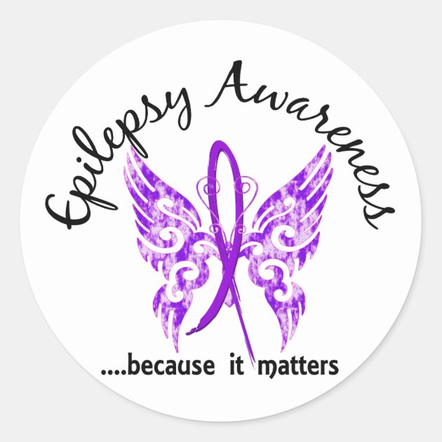 Epilepsy warrior awareness ribbon