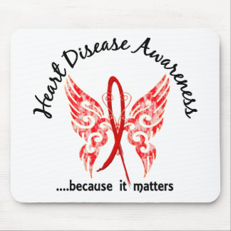 Grunge Tattoo Butterfly 6.1 Heart Disease Mouse Pad