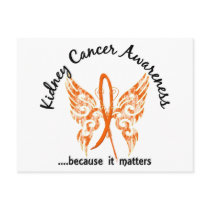 Grunge Tattoo Butterfly 6.1 Kidney Cancer Postcard
