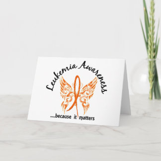 Grunge Tattoo Butterfly 6.1 Leukemia Card