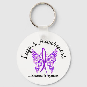 Grunge Tattoo Butterfly 6.1 Lupus Keychain