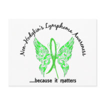Grunge Tattoo Butterfly 6.1 Non-Hodgkin's Lymphoma Postcard