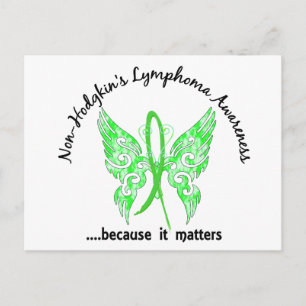 Grunge Tattoo Butterfly 6.1 Non-Hodgkin's Lymphoma Postcard