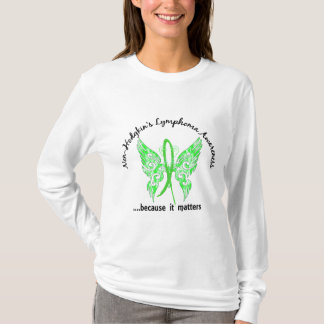 Grunge Tattoo Butterfly 6.1 Non-Hodgkin's Lymphoma T-Shirt