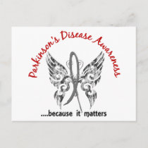 Grunge Tattoo Butterfly 6.1 Parkinson's Disease Postcard