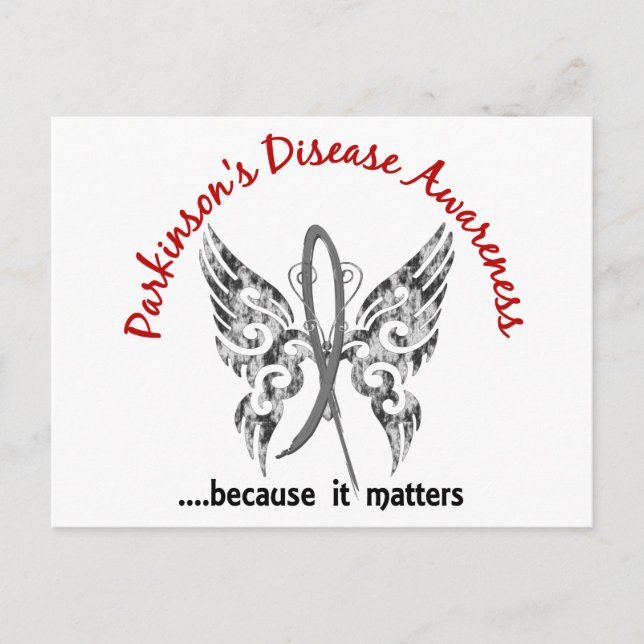 Grunge Tattoo Butterfly 6.1 Parkinson's Disease Postcard (Front)