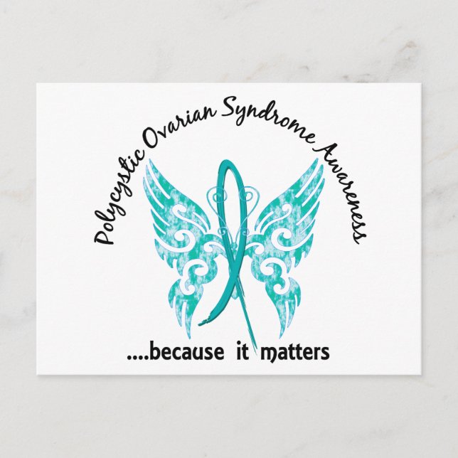 Grunge Tattoo Butterfly 6.1 PCOS Postcard (Front)