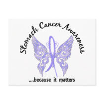 Grunge Tattoo Butterfly 6.1 Stomach Cancer Postcard