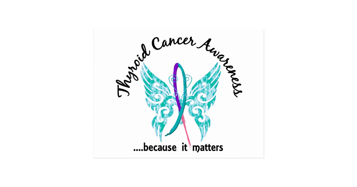 grunge butterfly 6 1 thyroid cancer postcard rsvp postcard for wedding