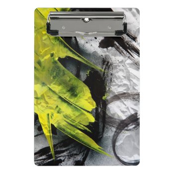 Grunge Texture Expressive Brush Strokes Mini Clipboard by watercoloring at Zazzle