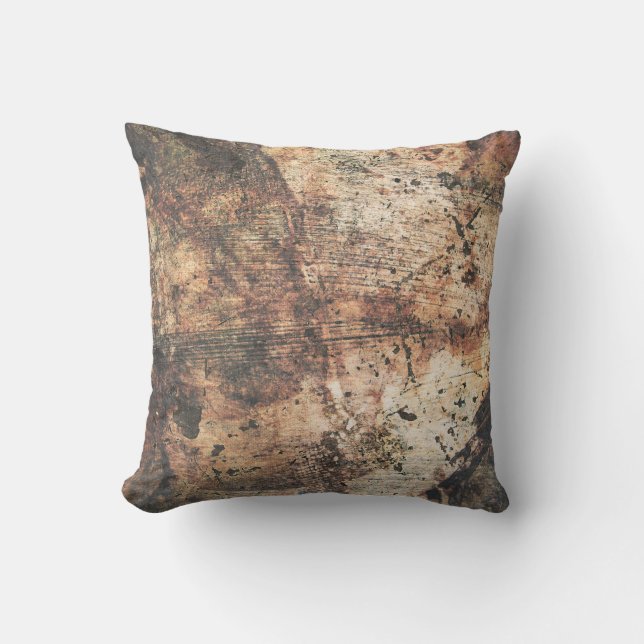 Grunge texture grunge texture wall throw pillow (Front)