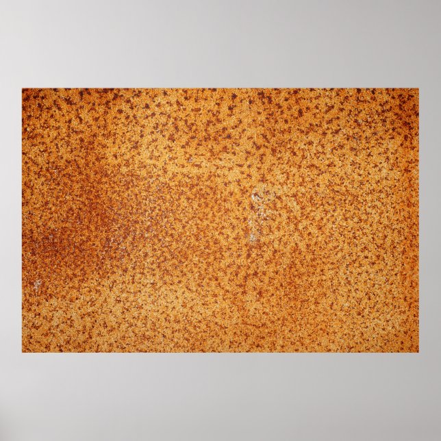 Grunge texture of very old rusty metal plate backg poster (Front)