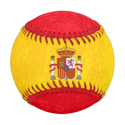 Grunge texture Spanish flag custom name   Baseball