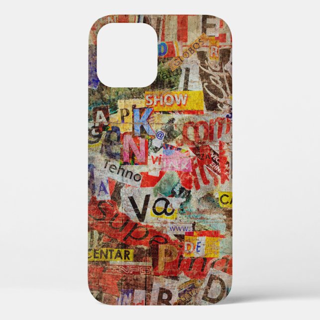 Grunge textured background design with old torn ne Case-Mate iPhone case (Back)